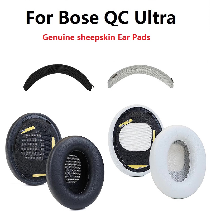 Bose Headphone Qc Ultra - Ohrpolster aus echtem Schaffell für Bose
