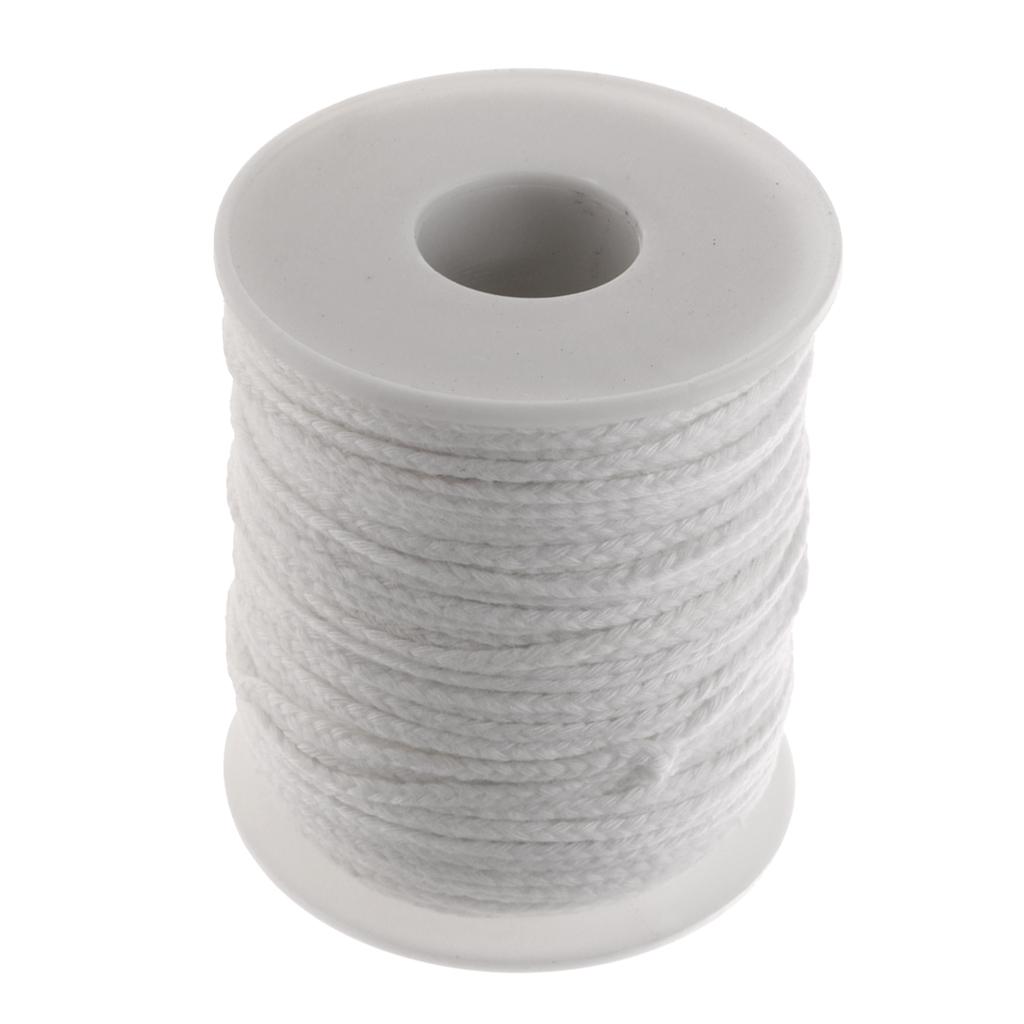 Cotton Wick Organic - Kerzenherstellungszubehör Organische Baumwolldochte Spulen-Dochtkerne für Öko-Kerzen