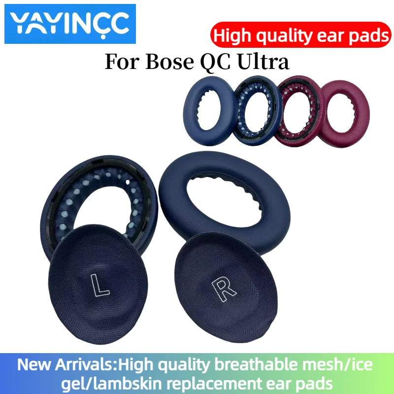 Bose Headphone Qc Ultra - YAYINCC Ersatz-Ohrpolster aus Proteinleder mit Memory-Schaum
