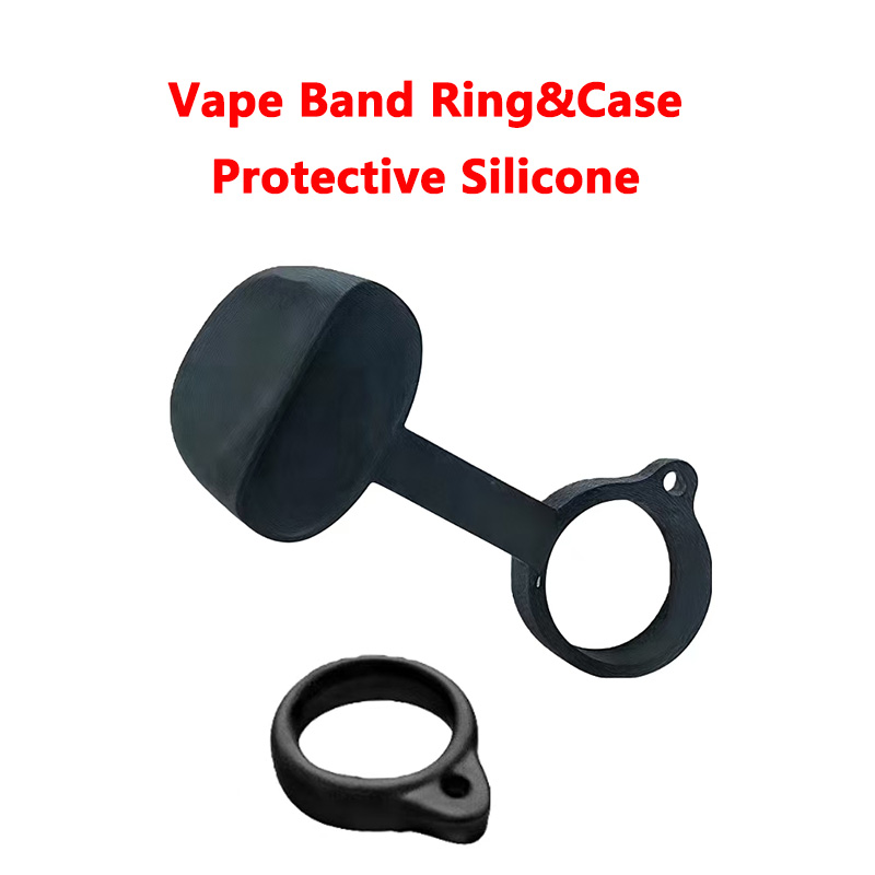 Vape Decoration - Tragbare Silikonhülle, Vape-Schutz und Vape-Band-Ring, schützendes