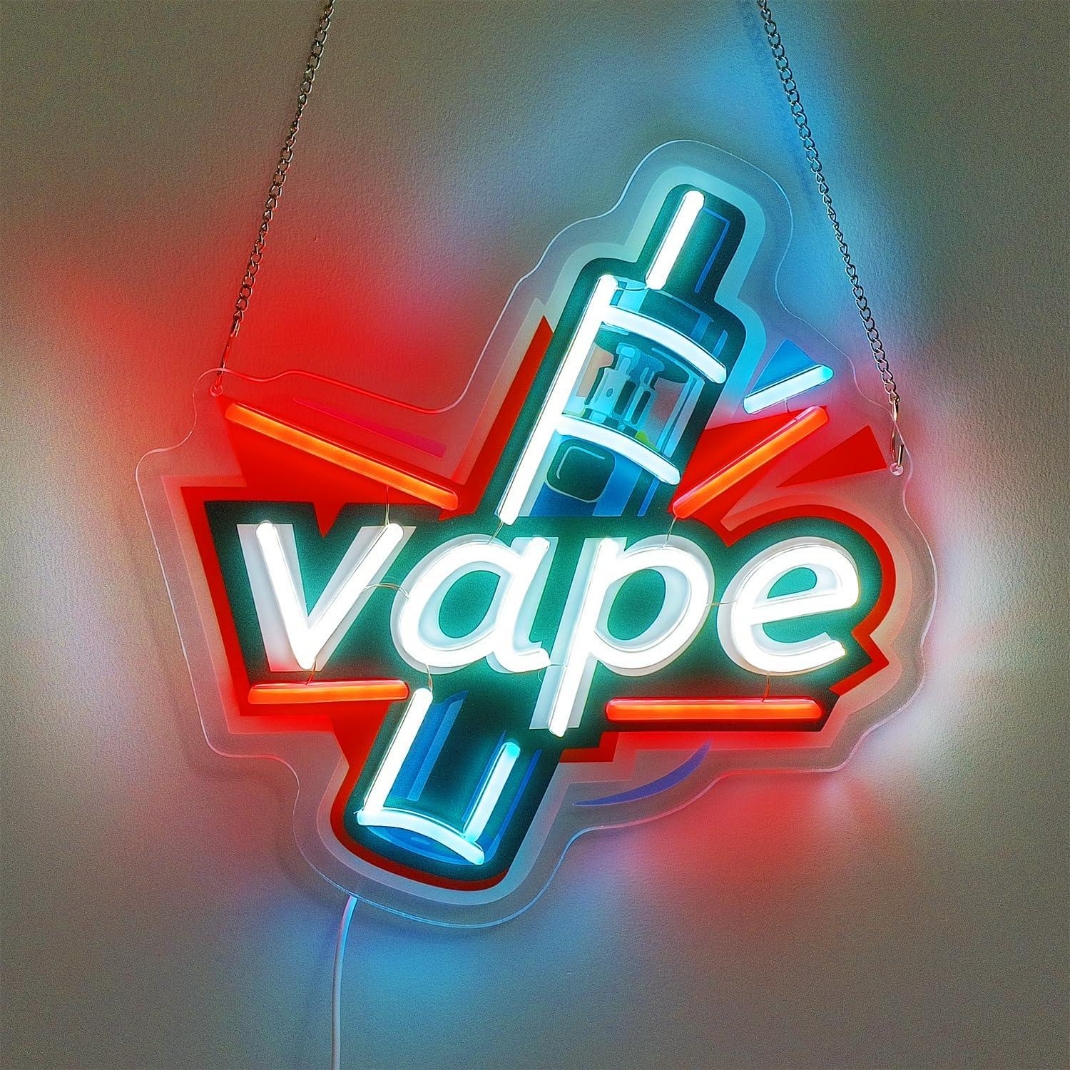 Vape Neon-Schild USB Dimmbares – Vaping Store Bewertung und Preis