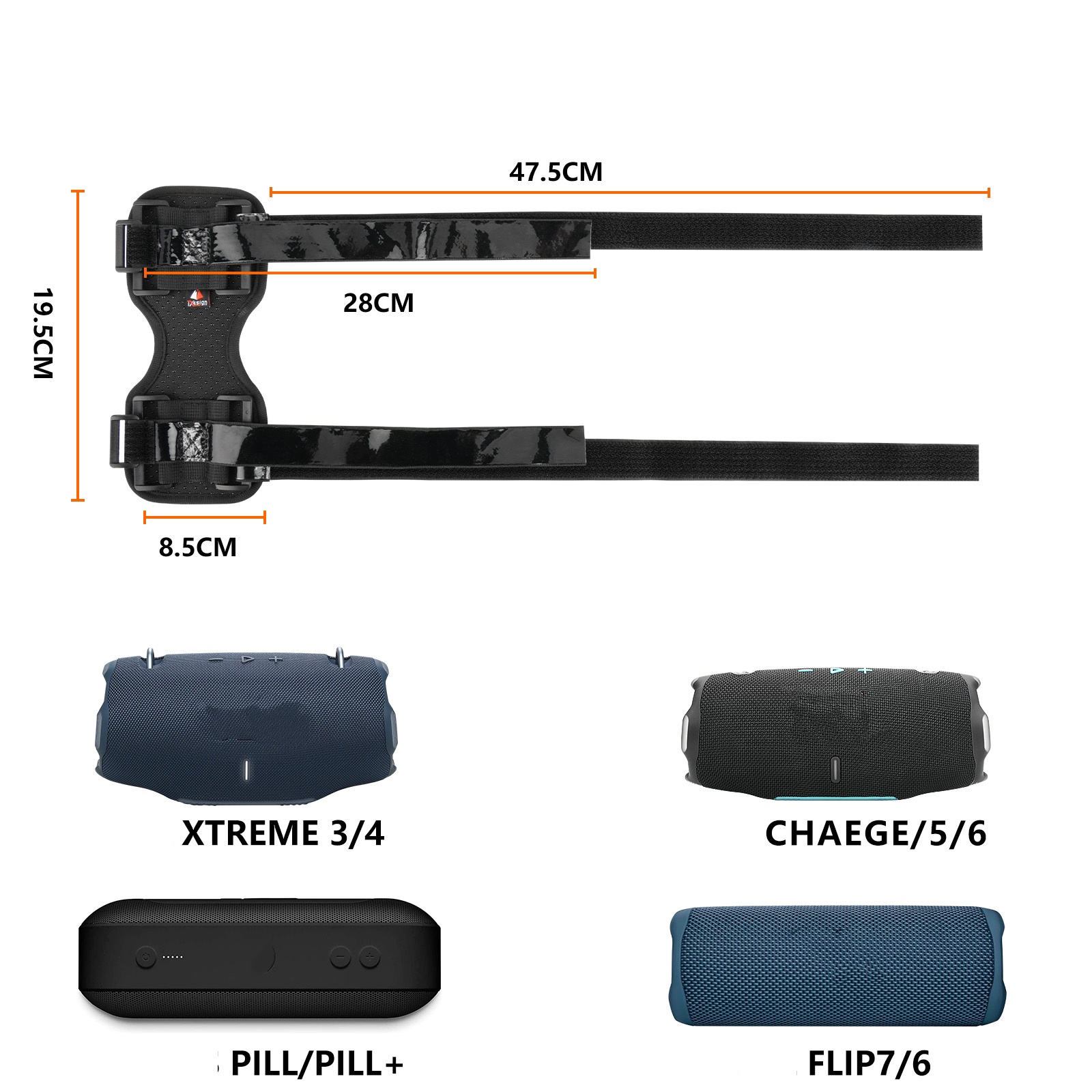 Schwarzer Lautsprecherhalter,  – Jbl Speaker Charge 5 Bewertung und Preis