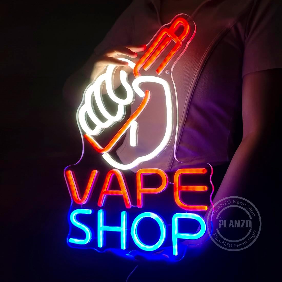 VAPE Shop Neonschild für Rauch – Vaping Store Bewertung und Preis
