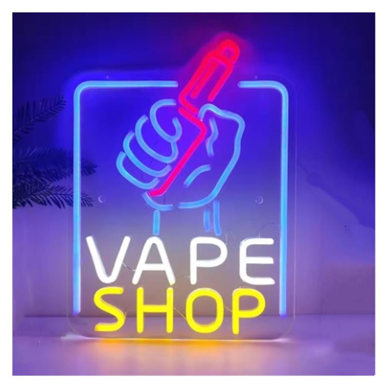 Vape-Shop Neon-Schild: Hand ha – Vaping Store Bewertung und Preis