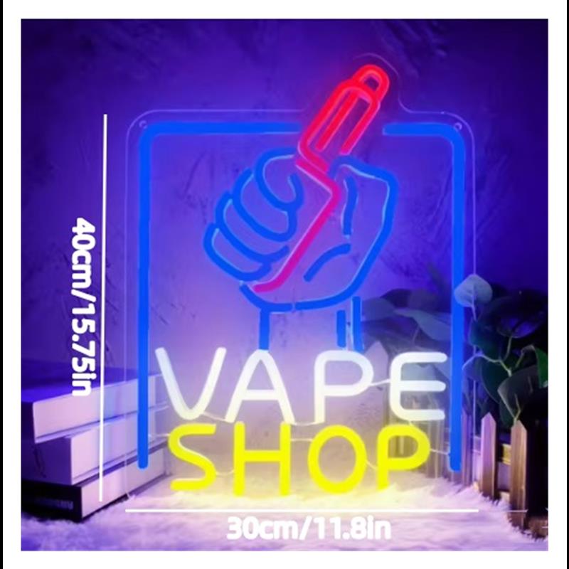 Vape-Shop Neon-Schild: Hand ha – Vaping Store Bewertung und Preis