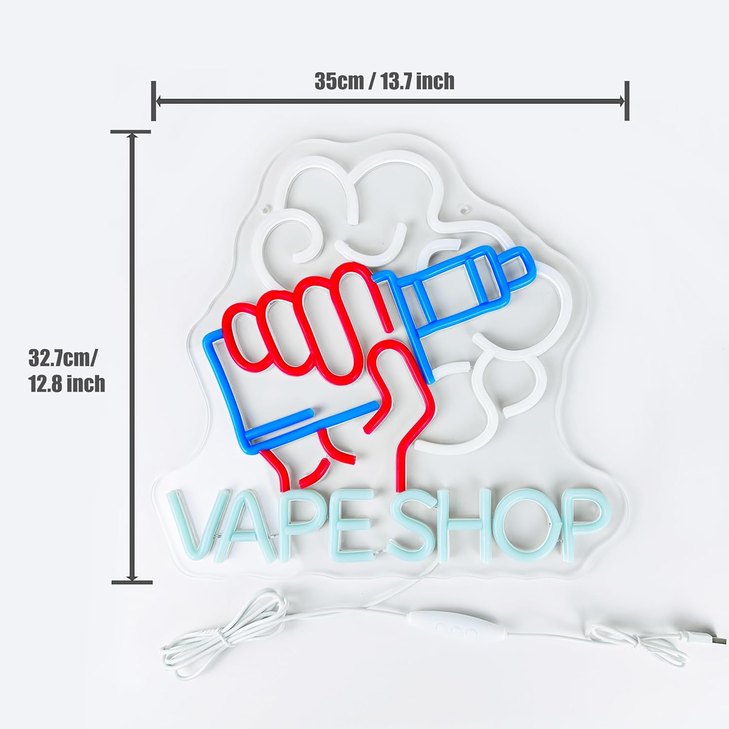Vape Shop Leucht reklamen LED  – Vaping Store Bewertung und Preis
