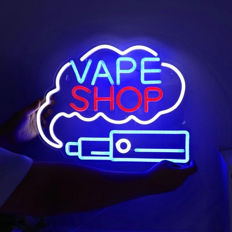 LED VAPE SHOP Smoke Neon Sign  – Vaping Store Bewertung und Preis